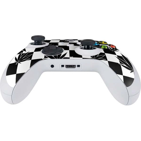 Marijuana Checkered Xbox Series S Controller Skin