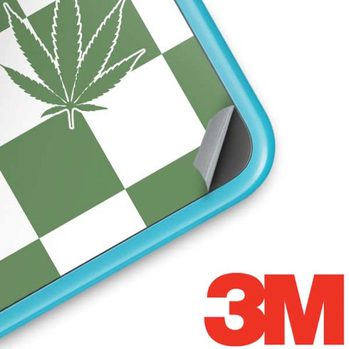 Marijuana Green Checkered Nintendo 2DS XL (2017) Skin