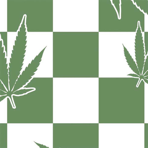 Marijuana Green Checkered Nintendo 2DS XL (2017) Skin