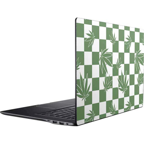 Marijuana Green Checkered Ativ Book 9 (15.6in 2014) Skin