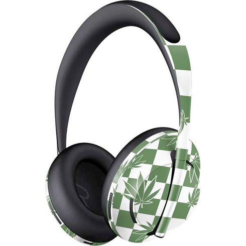 Marijuana Green Checkered Bose Noise Cancelling Headphones 700 Skin