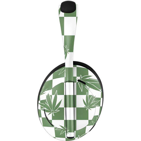Marijuana Green Checkered Bose Noise Cancelling Headphones 700 Skin
