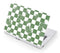 Marijuana Green Checkered Acer Chromebook Skin