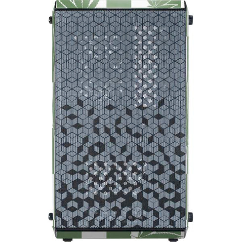 Marijuana Green Checkered Cooler Master MasterBox Q300L Mini Tower Skin