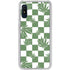 Marijuana Green Checkered Galaxy A10e Clear Case