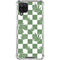 Marijuana Green Checkered Galaxy A12 Clear Case
