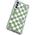 Marijuana Green Checkered Galaxy A13 5G Clear Case