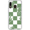 Marijuana Green Checkered Galaxy A20 Clear Case