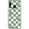 Marijuana Green Checkered Galaxy A30 Clear Case