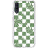 Marijuana Green Checkered Galaxy A50 Clear Case