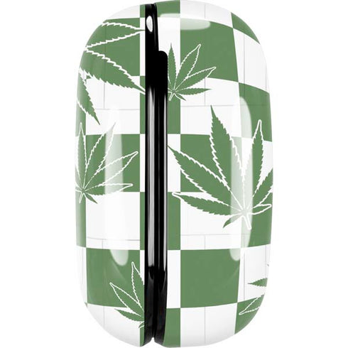 Marijuana Green Checkered Galaxy Buds Pro Skin