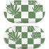 Marijuana Green Checkered Galaxy Buds Skin