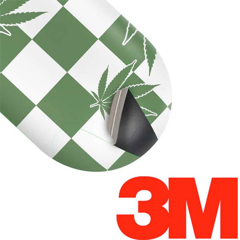 Marijuana Green Checkered Galaxy Buds Skin