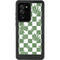 Marijuana Green Checkered Galaxy Note20 Ultra 5G Waterproof Case