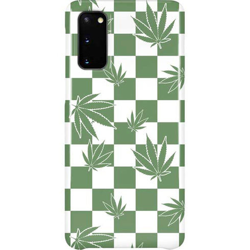 Marijuana Green Checkered Galaxy S20 Lite Case