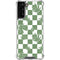 Marijuana Green Checkered Galaxy S21 FE Clear Case