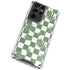 Marijuana Green Checkered Galaxy S21 Ultra 5G Clear Case