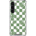 Marijuana Green Checkered Galaxy S23 Clear Case
