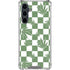 Marijuana Green Checkered Galaxy S23 FE Clear Case