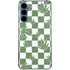 Marijuana Green Checkered Galaxy S24 Clear Case