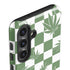 Marijuana Green Checkered Galaxy S24 Plus Impact Case