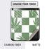 Marijuana Green Checkered Galaxy Z Flip Skin