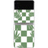 Marijuana Green Checkered Galaxy Z Flip3 5G Skin