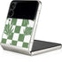 Marijuana Green Checkered Galaxy Z Flip3 5G Skin