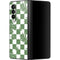 Marijuana Green Checkered Galaxy Z Fold3 5G Skin