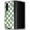 Marijuana Green Checkered Galaxy Z Fold4 5G Clear Case