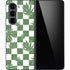 Marijuana Green Checkered Galaxy Z Fold5 5G Skin