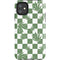 Marijuana Green Checkered iPhone 11 Impact Case