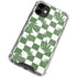 Marijuana Green Checkered iPhone 12 Clear Case
