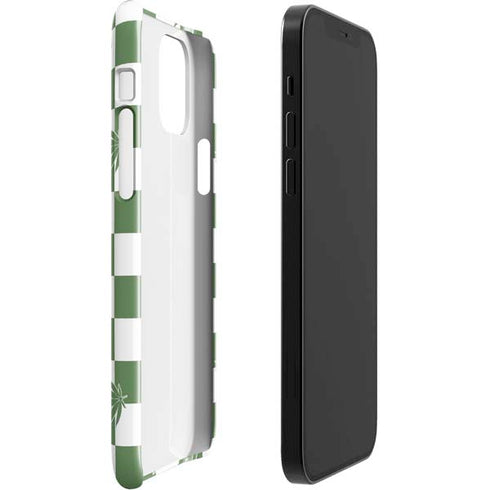 Marijuana Green Checkered iPhone 12 Mini Lite Case