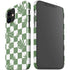 Marijuana Green Checkered iPhone 12 Mini Lite Case
