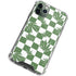 Marijuana Green Checkered iPhone 12 Pro Clear Case