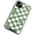 Marijuana Green Checkered iPhone 13 Clear Case