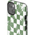 Marijuana Green Checkered iPhone 13 Impact Case
