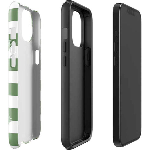 Marijuana Green Checkered iPhone 13 Impact Case