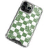 Marijuana Green Checkered iPhone 13 Pro Clear Case