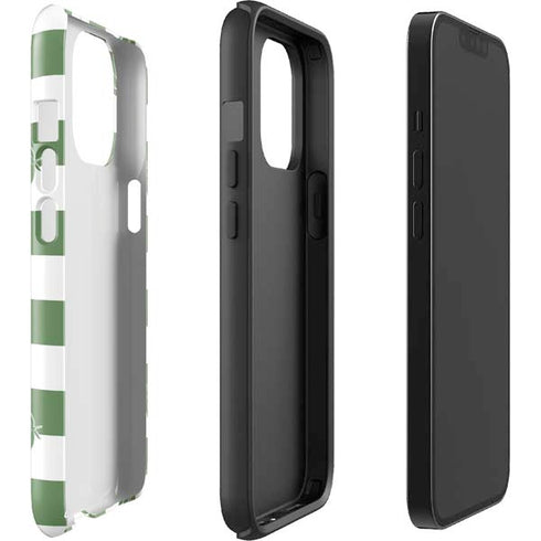 Marijuana Green Checkered iPhone 13 Pro Max Impact Case