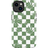 Marijuana Green Checkered iPhone 15 Plus Impact Case