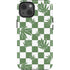 Marijuana Green Checkered iPhone 15 Impact Case