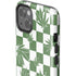 Marijuana Green Checkered iPhone 15 Impact Case