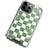 Marijuana Green Checkered iPhone 14 Pro Max Clear Case