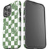 Marijuana Green Checkered iPhone 15 Pro Max Impact Case