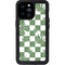 Marijuana Green Checkered iPhone 14 Pro Max Waterproof Case
