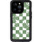 Marijuana Green Checkered iPhone 14 Pro Waterproof Case