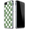 Marijuana Green Checkered iPhone SE (2nd & 3rd Gen) Clear Case