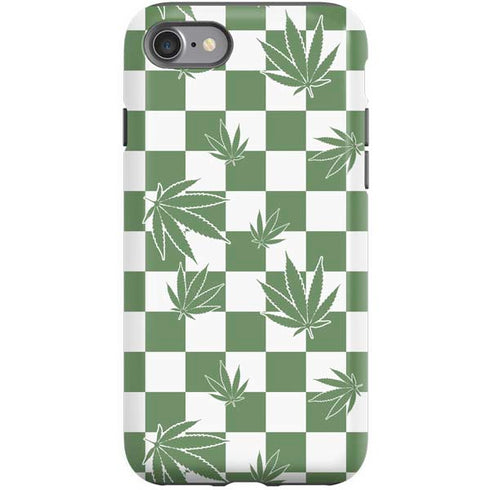 Marijuana Green Checkered iPhone SE (2nd & 3rd Gen) Pro Case